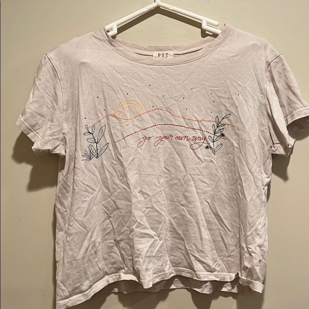 Printed crop top